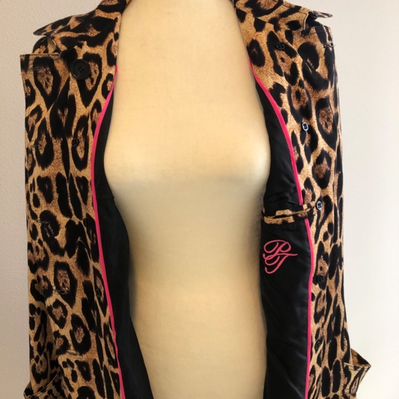 PINK TARTAN LEOPARD TRENCH - Picture 12 of 15